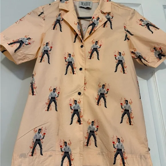 Elvis Presley x Scotch & Soda extra small (xs) Button Down Shirt - Picture 1 of 9